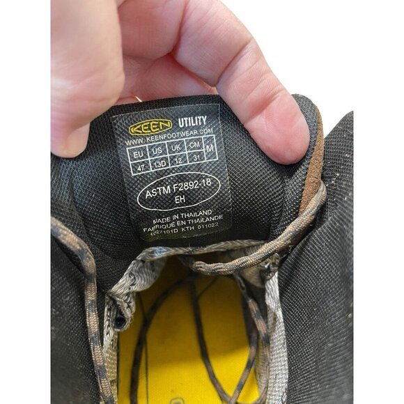 Keen Fort Wayne 6" Waterproof Utility Boots Men’s Size 13D Brown Leather - Picture 6 of 12